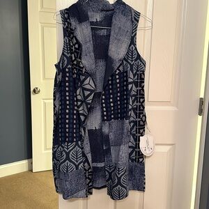 Ladies Dress Length Reversible Vest - Size Medium